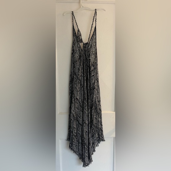 Free People Knot For You Slip Raven Combo Dress Tribal Print Size S - Picture 7 of 11